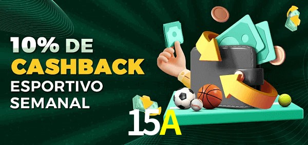 10% de bônus de cashback na 15A
